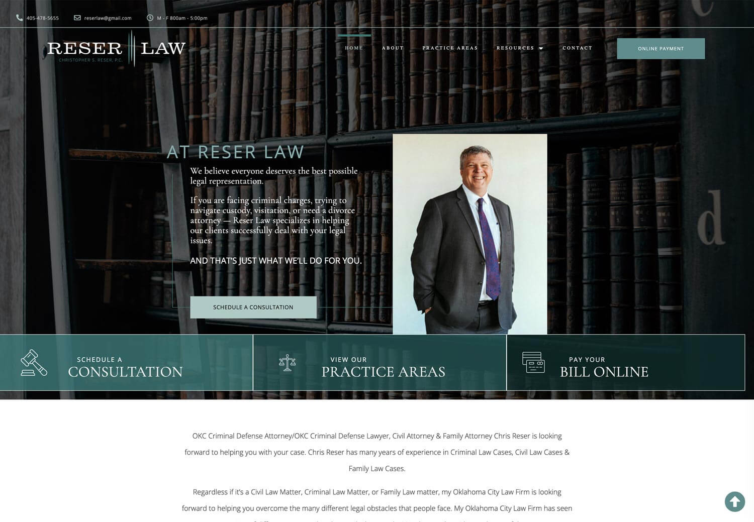 Reser Law Website AFTER