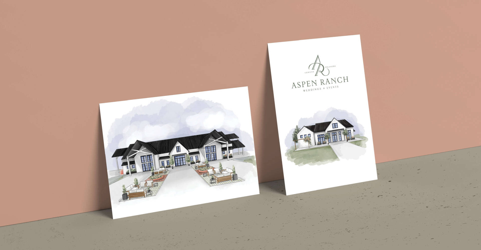 Aspen Ranch Wedding and Event Venue Illustrations