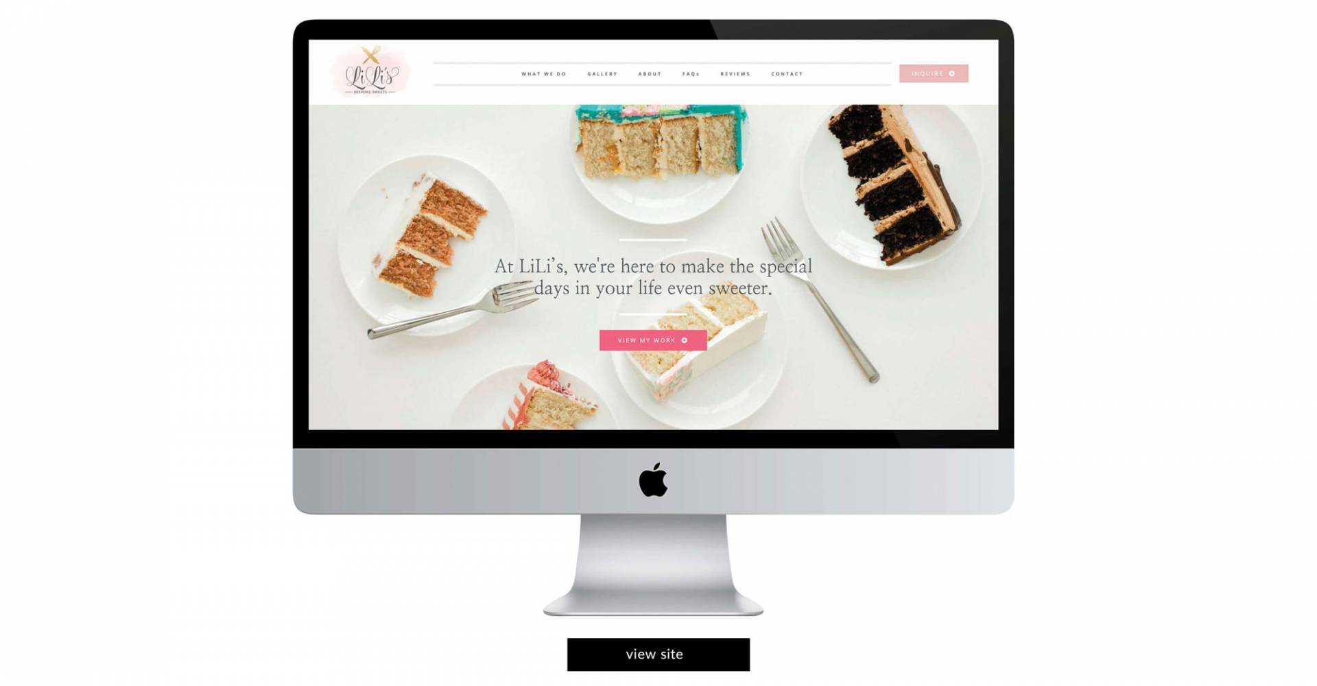 LiLi's Bespoke Sweets - Dallas Wedding Cake Designer Website