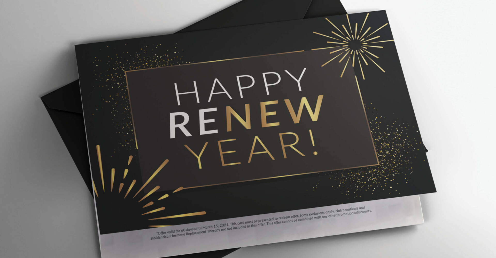 Brandlink Media _ Renew Wellness & Aesthetic _ New Years Card Design