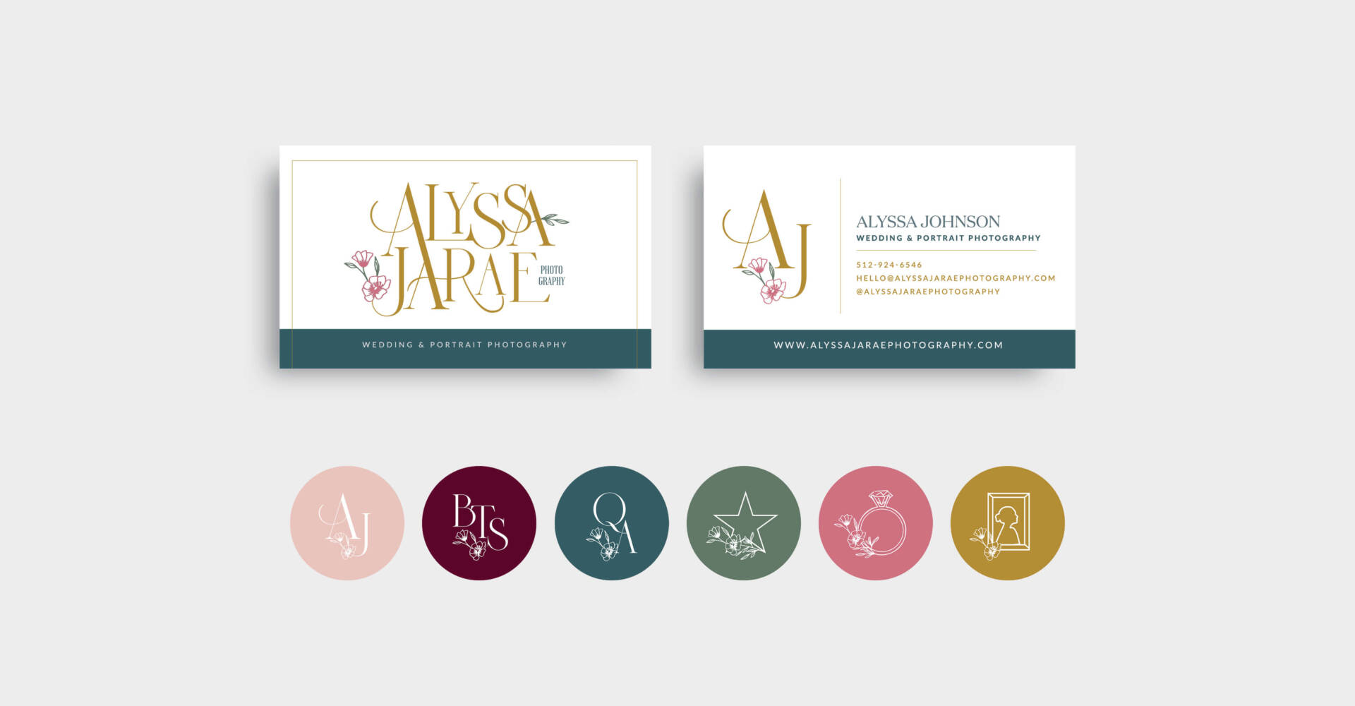Business Card Design and Highlight Icons Design