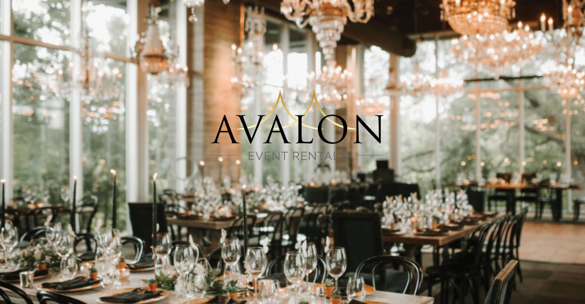 Avalon Event Rentals Houston Wedding Event Rental Company Branding