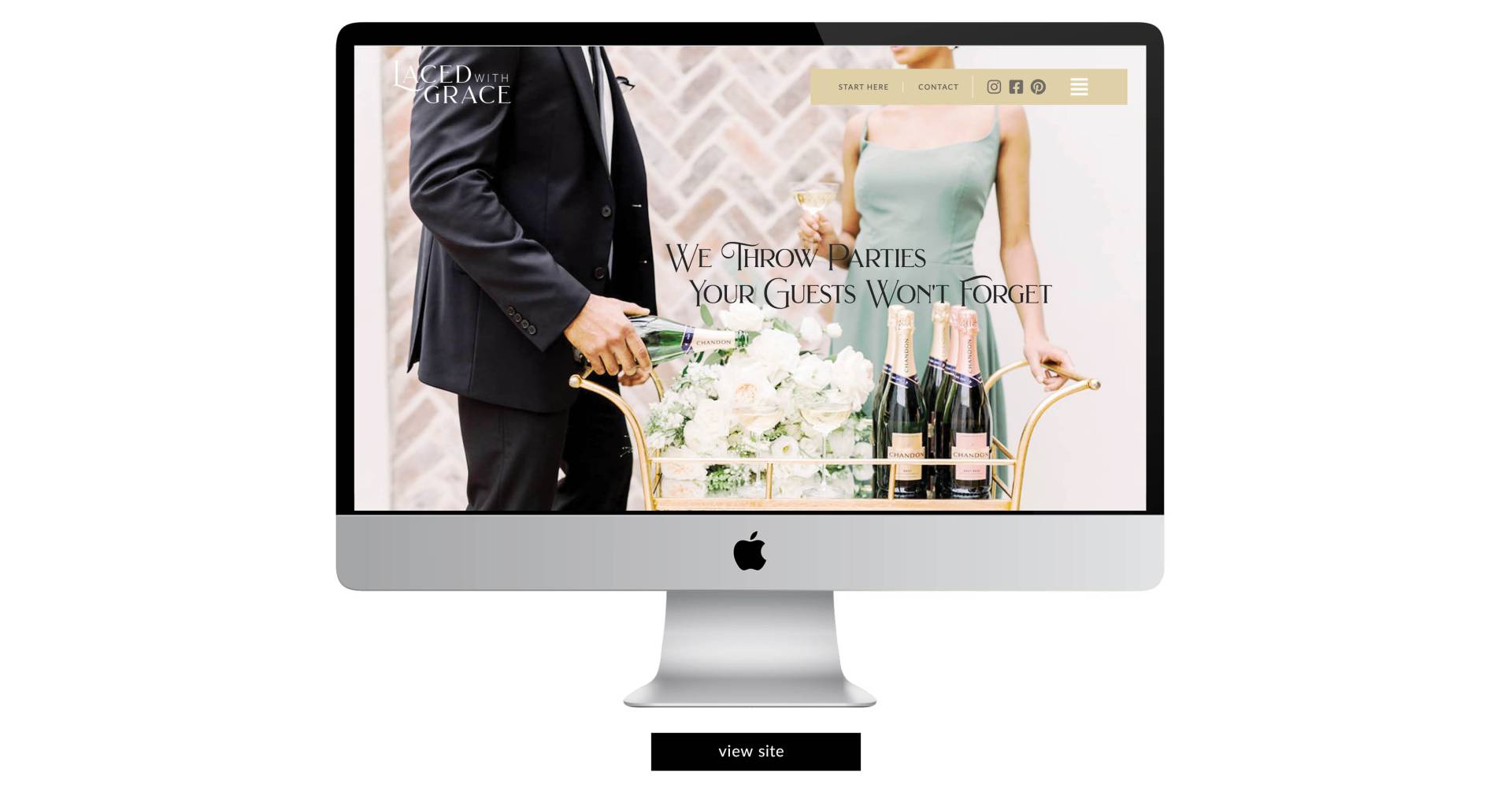 Laced with Grace Events Website Design